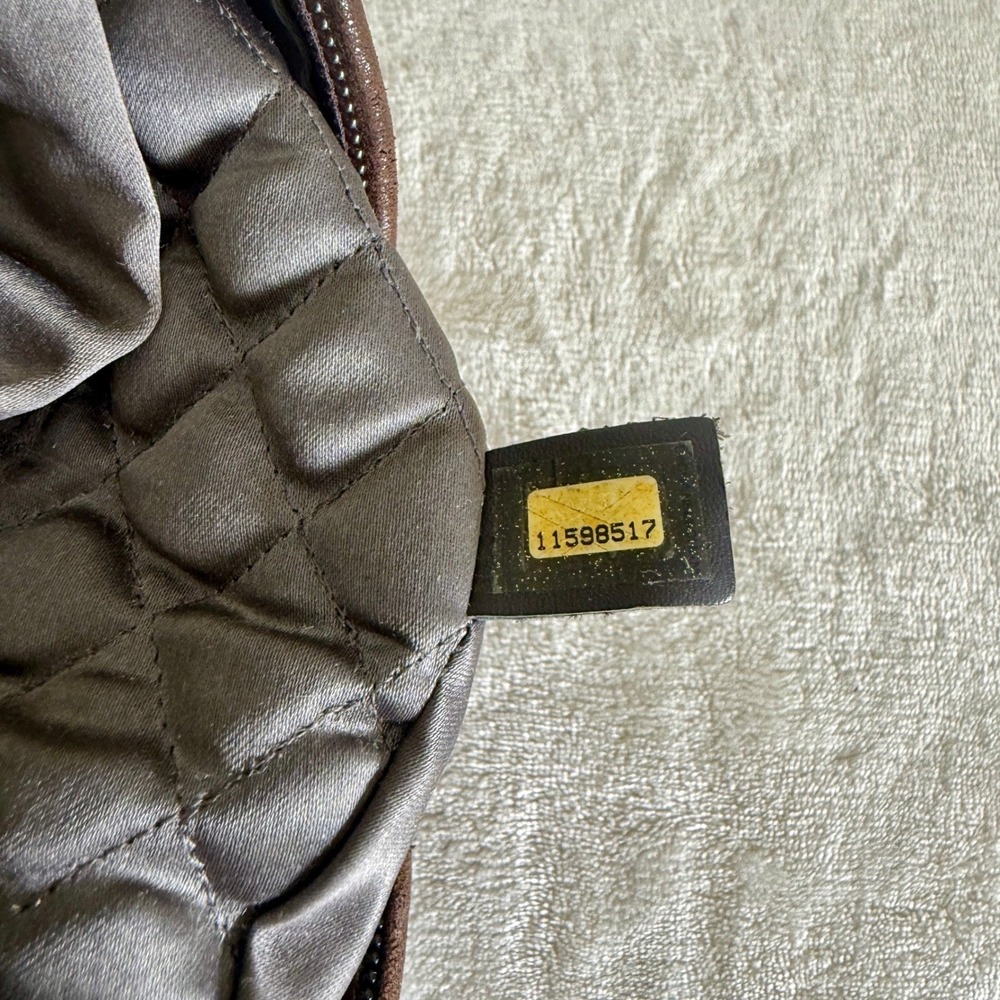 Vintage Chanel Le Marais Bowler Bag Distressed Quilted Lambskin Luxury Purse Y2K - Picture 7 of 16